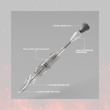 Load image into Gallery viewer, Inferno-Ink Thalor Bugpin Round Shader Tattoo Cartridge Needles – Box of 20