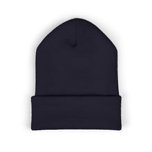 Load image into Gallery viewer, Black beanie on a white background