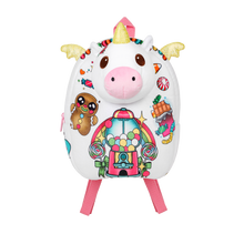 Load image into Gallery viewer, Colorful plush toy with unicorn design
