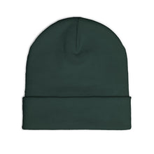 Load image into Gallery viewer, Dark green beanie on a white background