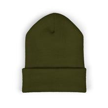 Load image into Gallery viewer, Green beanie on a white background