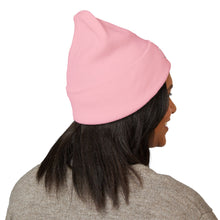 Load image into Gallery viewer, Person wearing a pink beanie on a white background