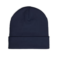 Load image into Gallery viewer, Navy blue beanie on a white background