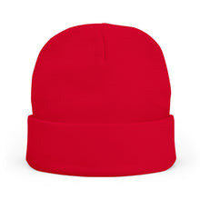 Load image into Gallery viewer, Red beanie hat on a white background