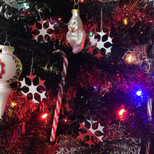 Load image into Gallery viewer, Candy Cane Lantern and 4 Matching Ornaments
