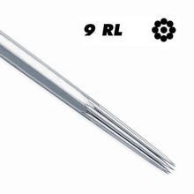 Load image into Gallery viewer, Get Perfect Tattoos with 50 Sterile Round Liner Needles - High Quality Stainless Steel
