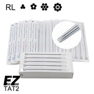 Get Perfect Tattoos with 50 Sterile Round Liner Needles - High Quality Stainless Steel