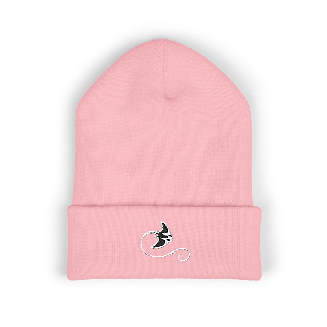 Cozy Yellow Bird Embroidered Cuffed Beanie
