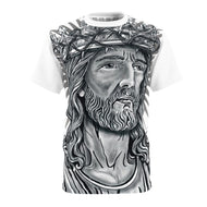 Faith-Inspired Unisex Tee, Graphic T-Shirt, Christian Apparel, Religious Gift, Unique AOP Shirt, Spiritual Wear