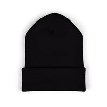 Load image into Gallery viewer, Black beanie on a white background
