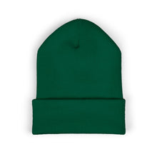 Load image into Gallery viewer, Green beanie on a white background
