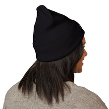 Load image into Gallery viewer, Person wearing a black headscarf on a white background
