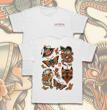 Load image into Gallery viewer, Microgods Flash Tattoo Tee | Ghost &amp; Darkness Streetwear
