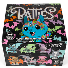 Load image into Gallery viewer, Batties plush pendant blind box packaging with colorful bat design
