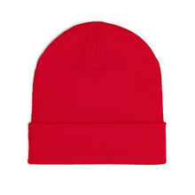 Load image into Gallery viewer, Red beanie hat on a white background
